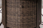Signature Design by Ashley Paradise Trail Outdoor Round Wicker Patio Fire Pit - Image 13
