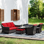 Joyside Wicker Patio Furniture Sets, 7 Pieces Upgraded Large Size Outdoor by Joyside