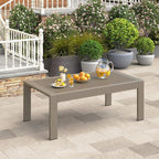 Wisteria Lane Outdoor Furniture Patio Coffee Table, Ourdoor Rectangle Coffee - Image 6