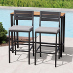 Crestlive Products Outdoor Bar Table and Chairs Set, 3 Piece Outside Patio Bar - Image 8