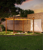 GarveeLife 10 x 13 ft Wood-Grain Outdoor Pergola - Image 7