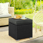 Yaheetech Wicker Ottomans, Outdoor/Indoor Footstools, Additional Seating - Image 8