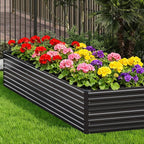 Vengarus 12x4x2FT Galvanized Raised Garden Bed Kit, Large Rectangle Elevated - Image 5