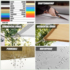Amgo Custom Size 9' x 15' x 17.5' White Right Triangle Sun Shade Sail UPF50+ - Image 7