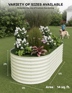 GarveeLife 2 Pcs Raised Garden Beds Outdoor 6x3x2 ft - Image 3