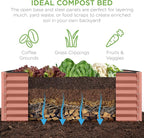 Best Choice Products 6x3x2ft Outdoor Metal Raised Garden Bed, Deep Root Box - Image 4