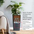 Mueller Janska M-Resin Heavy Duty Tall Planter, Indoor/Outdoor Grande Plant - Image 6