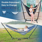 SUNCREAT 2-in-1 Convertible Free Standing Hammock - Image 2
