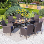 PHI VILLA 7 Piece Outdoor Dining Set - Image 2