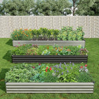 2PCS 10x3x1ft Galvanized Raised Garden Bed Kit, Metal Planter Box - Image 8