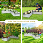 Sunnydaze 11.75" H Raised Metal Garden Bed - Image 4