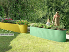 9-in-1 Galvanized Raised Garden Beds Outdoor // 8×2×2.5 ft Modular Planter - Image 3