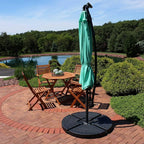 Sunnydaze 10' Solar Offset Patio Umbrella - Image 8
