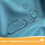 HolidayIdeas Outdoor Curtains for Patio Waterproof, 4 Panels - Image 2