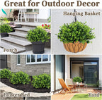 20 Bundles Artificial Greenery Boxwood Plants, Fake Plant - Image 6