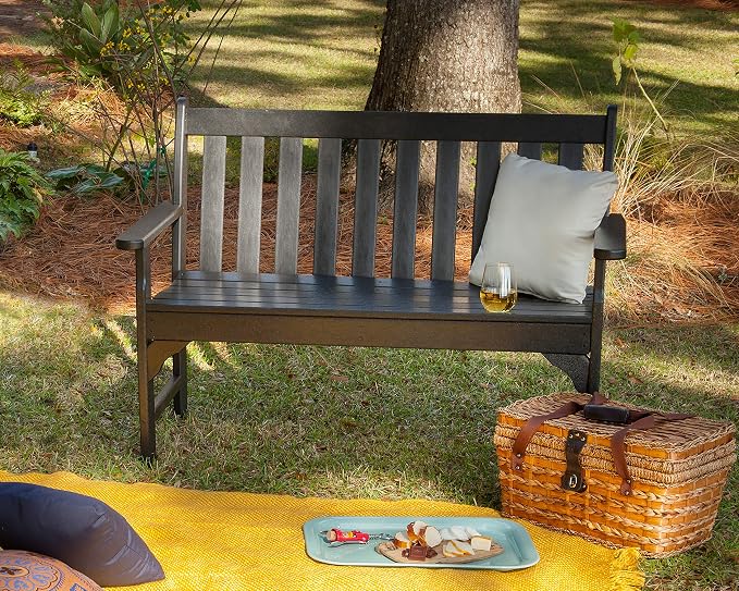 POLYWOOD Vineyard 48" Outdoor Patio Bench - Image 2