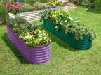 9-in-1 Galvanized Steel Raised Garden Bed // 8×2×1.5 ft Modular Planter - Image 3