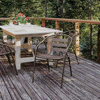 Flash Furniture Lila Bronze Metal Restaurant Stack Chair - Image 2