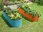 9-in-1 Galvanized Steel Raised Garden Bed // 8×2×1.5 ft Modular Planter - Image 3