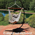 Sunnydaze Tufted Victorian Large Hanging Hammock Chair - Image 5