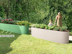 9-in-1 Galvanized Raised Garden Beds Outdoor // 8×2×2.5 ft Modular Planter - Image 3