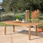 Christopher Knight Home Wilson Outdoor Expandable Acacia Wood Dining Table - Image 2