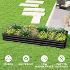 Outsunny Galvanized Raised Garden Bed, - Image 5