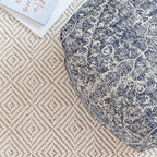 Anji Mountain 100% Handmade & Handcrafted Comfortable Home Décor Pouf Ottoman - Image 5
