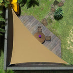 Amgo Custom Size 14' x 24' x 27.8' Sand Beige Right Triangle Sun Shade Sail by Amgo