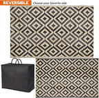 SAND MINE Waterproof Outdoor Rug 5x8 ft, Plastic Reversible Rug, Modern Area Rug - Image 3