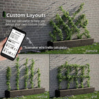 Wire Trellis for Climbing Plants Outdoor, 20-Set Wall Wire Trellis Kit - Image 3