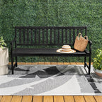 JONATHAN Y BNH101C Laurel 59.1" 3-Seat Slat-Back 600-Lbs Support Acacia Wood - Image 5
