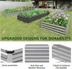 2PCS 9x3x1ft Galvanized Raised Garden Bed Kit, Metal Planter Box - Image 6