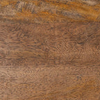 Safavieh Home Collection Whent Coastal Honey Brown Wash and Black Round Coffee - Image 5