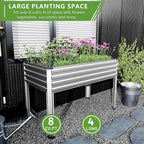 2PCS 48×24×30in Galvanized Raised Garden Bed, Metal Elevated Planter Box - Image 6