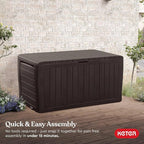Keter Marvel Plus 71 Gallon Resin Outdoor Storage Box - Image 6