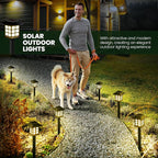 GIGALUMI Solar Outdoor Lights，8 Pack LED Solar Lights Outdoor Waterproof - Image 7