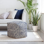 Anji Mountain 100% Handmade & Handcrafted Comfortable Home Décor Pouf Ottoman - Image 2