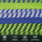 Lazy Daze Hammocks 10.5 FT Double 2 Person Caribbean Rope Hammock, Hand Woven - Image 3
