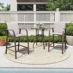 Crestlive Products Outdoor Bar Stools Set of 2, Counter Height Bar Stool - Image 4