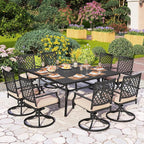 PHI VILLA 9 Pieces Outdoor Dining Set - Image 4