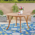 Christopher Knight Home Adn Outdoor 47" Round Acacia Wood Dining Table - Image 2