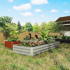 Outsunny Galvanized Raised Garden Bed, - Image 6