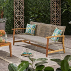 Christopher Knight Home Marcia Outdoor Wood Sofa, 75.50 x 31.00 x 31.50 - Image 4