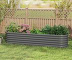 Galvanized Raised Garden Bed, Outdoor Planter Bed, Metal Planter Box - Image 7