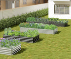 2PCS 9x3x1ft Galvanized Raised Garden Bed Kit, Galvanized Planter Raised Garden - Image 8