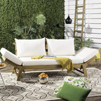 Safavieh PAT6745A Outdoor Collection Tandra Grey Modern Contemporary Daybed Day - Image 2