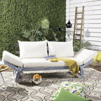 Safavieh PAT6745A Outdoor Collection Tandra Grey Modern Contemporary Daybed Day - Image 2