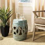 SAFAVIEH Home Collection Double Coin Antique Blue-Green Ceramic Indoor/ Outdoor - Image 2
