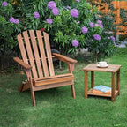 Double Adirondack Side Table, Weather-Resistant Rectangular End Table - Image 9